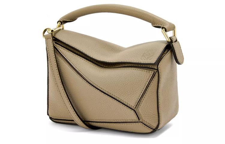 Loewe Loewe Puzzle Soft Grained Cow Leather Shoulder Bag Crossbody Bag Handbag Mini Women's Daylily Green