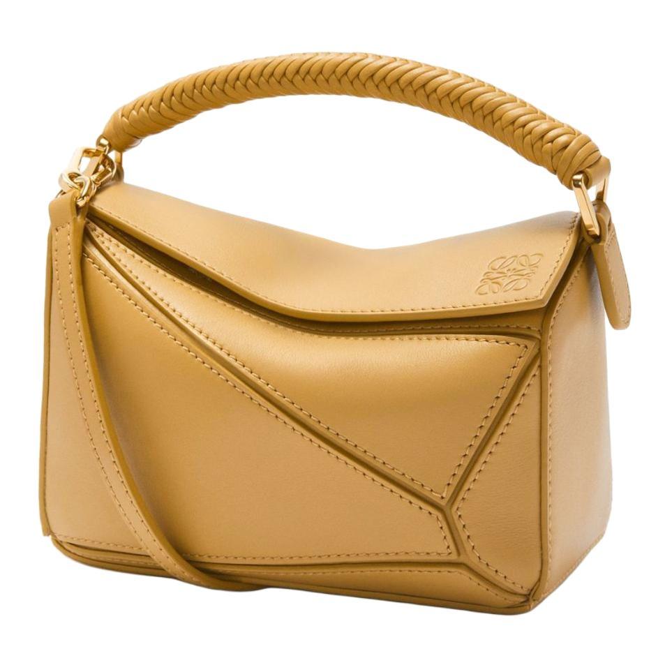 Loewe Loewe Puzzle Soft Calfskin Shoulder Bag Crossbody Bag Handbag Mini Women's Sahara Color