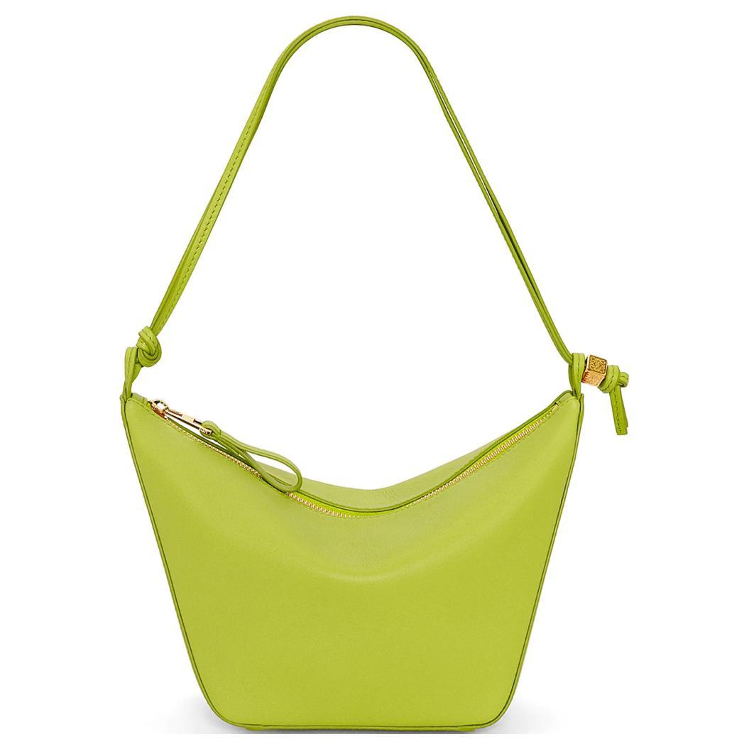 Loewe Loewe Hammock Hobo Cow Leather Hobo Bag Portable Crossbody Bag Shoulder Bag Women's Grass Green