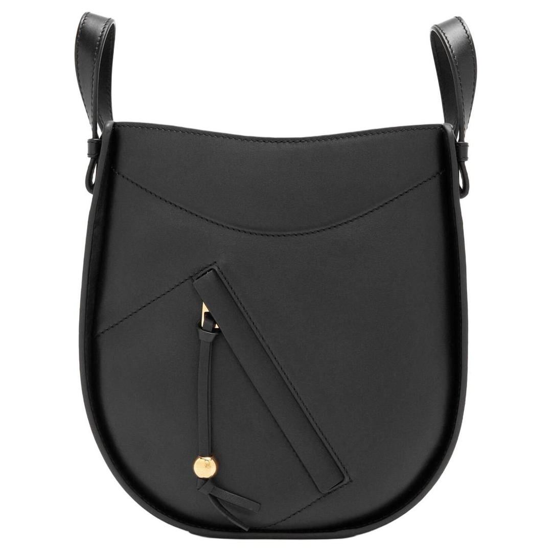 Loewe Loewe Hammock Bright Calfskin One Shoulder Handbag Women's Black