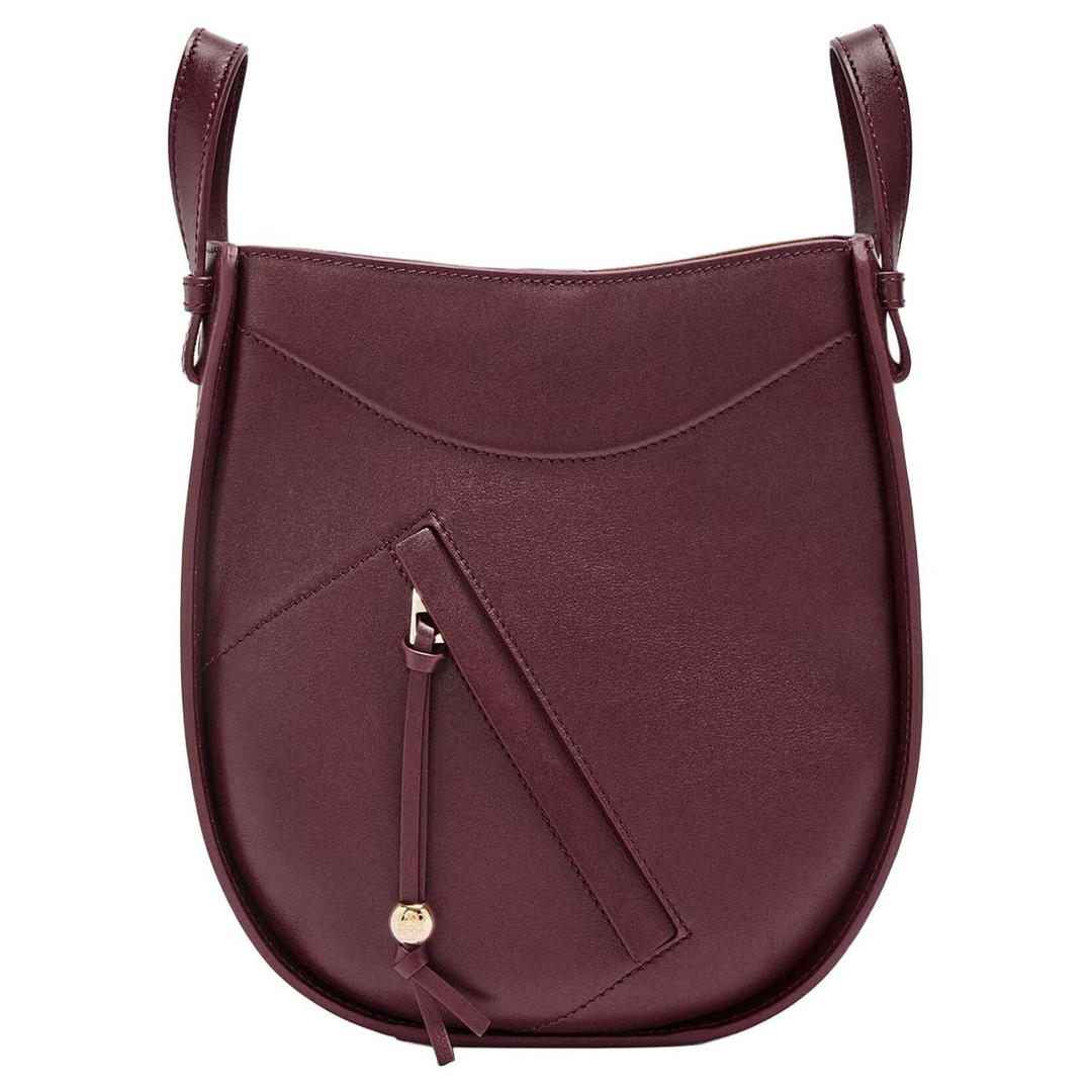 Loewe Loewe Hammock Bright Calfskin One Shoulder Handbag Women's Dark Burgundy