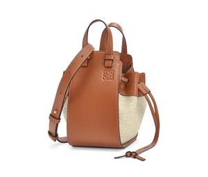 Buy Loewe Hammock Jacquard With Calfskin Hammock Bag Handbag Shoulder Bag Crossbody Bag Mini Women's Beige & Brown at Sasom – Authentic and Ready to Ship