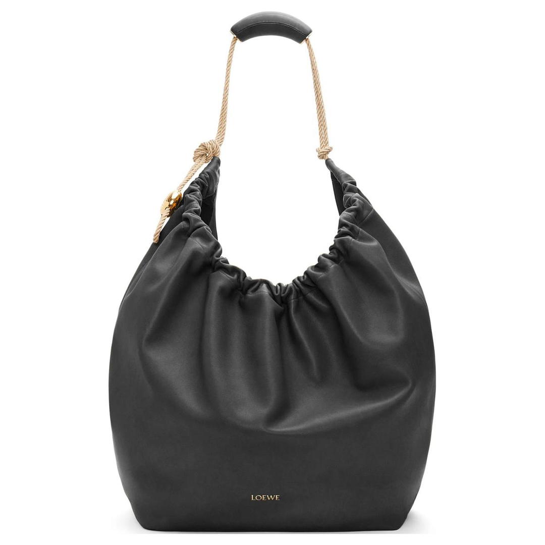 Loewe Loewe Natural Cow Leather Handbag Extra Large Women's Black