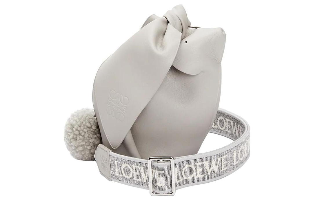 Loewe Loewe Nappa Cow Leather Shoulder Bag, Crossbody Bag Regular Women's Gray