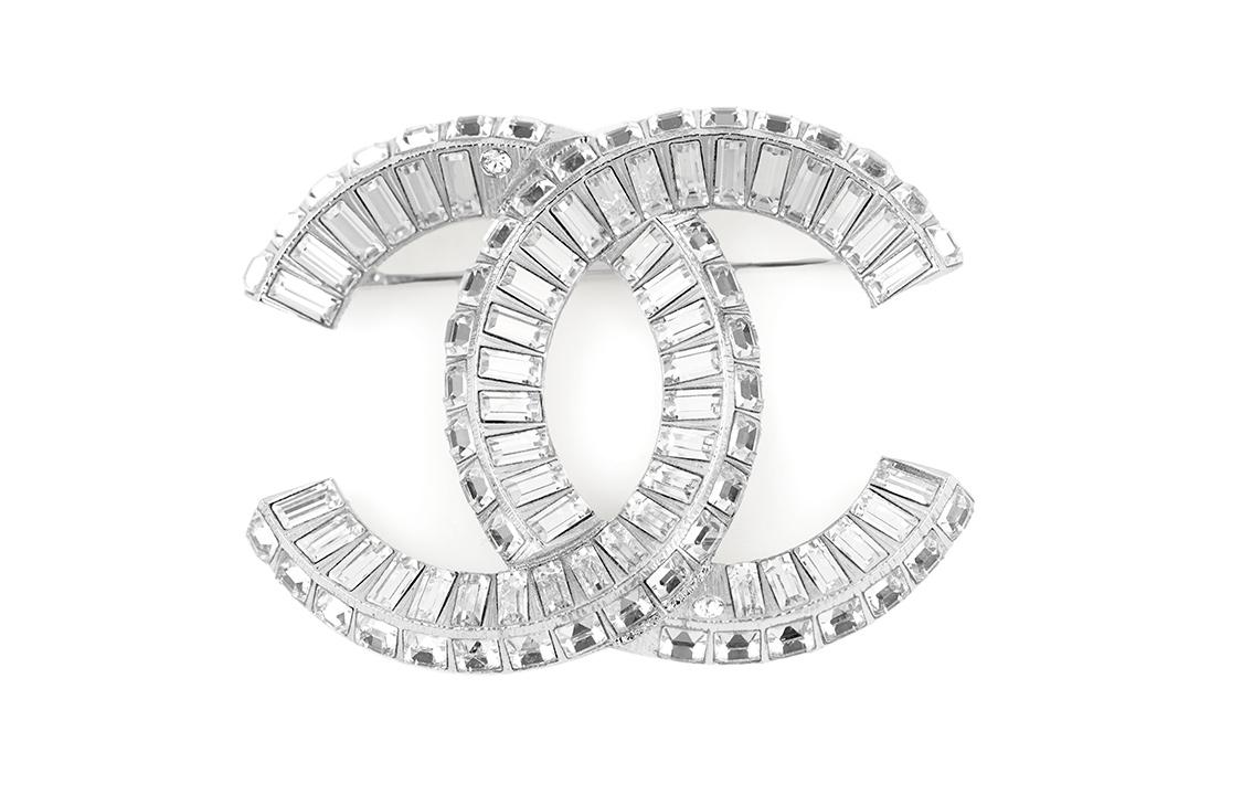 Chanel Chanel Strass Cc Brooch