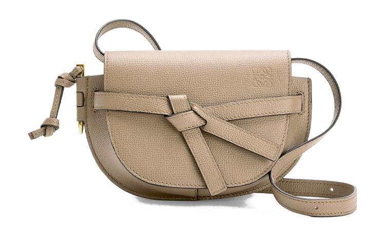 Loewe Loewe Gate Cow Leather Bowknot Bag Crossbody Bag Shoulder Bag Women's Khaki
