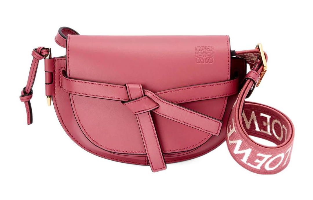 Loewe Loewe Soft Cow Leather Shoulder Bag Crossbody Bag Mini Women's Rose Red
