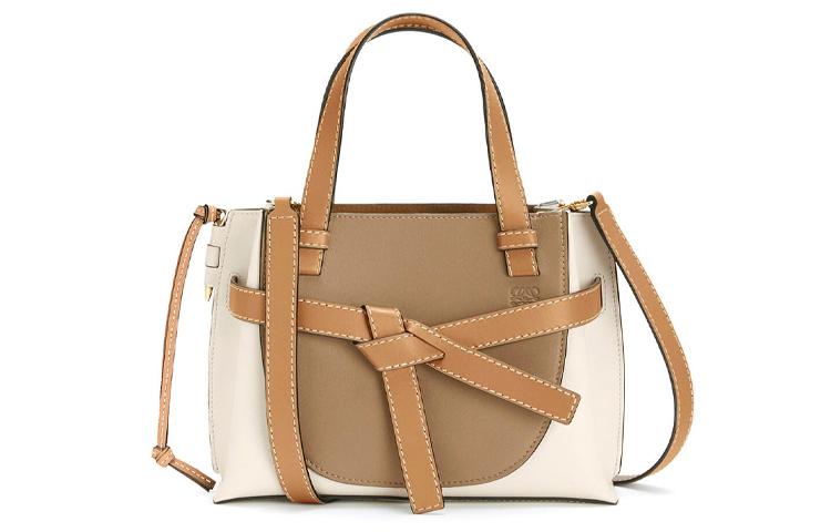 Loewe Loewe Gate Cow Leather Handbag Mini Women's Oat