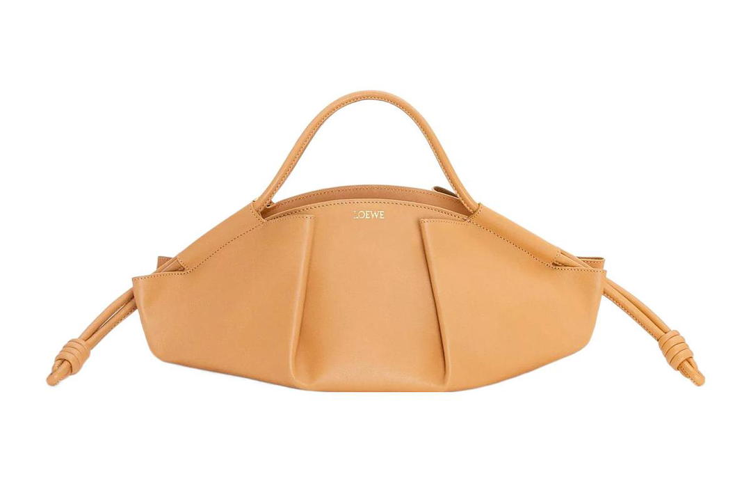 Loewe Loewe Shiny Nappa Cow Leather Dumpling Bag Shoulder Bag Crossbody Bag Handbag Regular Women's Warm Sand
