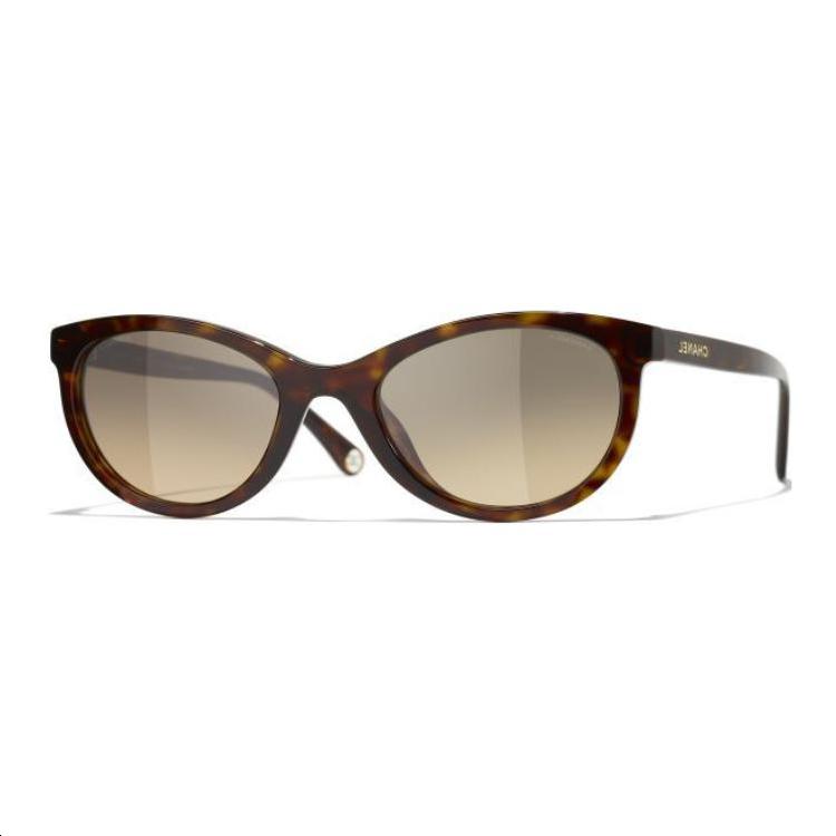 Chanel Chanel Resin Cat Eye Sunglasses Unisex Tortoiseshell