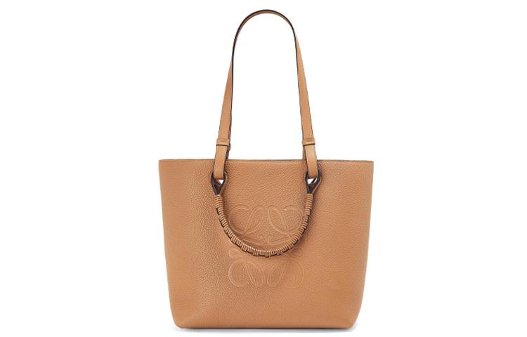 Loewe Loewe Anagram Cow Leather Tote Bag Shopping Bag Handbag Women's Toffee Color