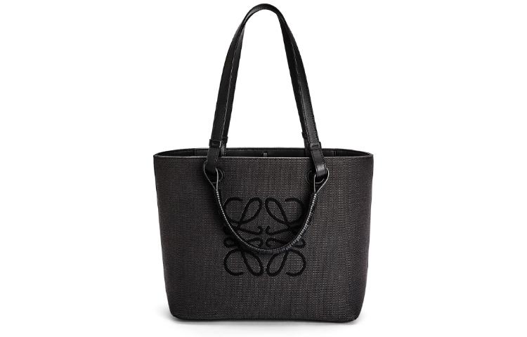 Loewe Loewe Anagram Cow Leather Tote Bag Shopping Bag Handbag Shoulder Bags Women's Black