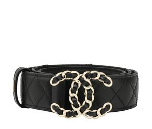 Buy Chanel Cow Leather Belts Women's Black at Sasom – Authentic and Ready to Ship