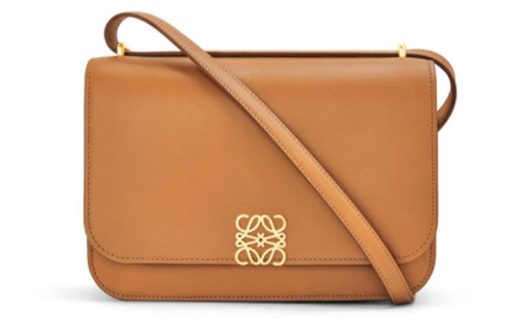Loewe Loewe Goya Silk Cow Leather Small Square Bag Shoulder Bag Crossbody Bag Medium Size Women's Desert Warm Color