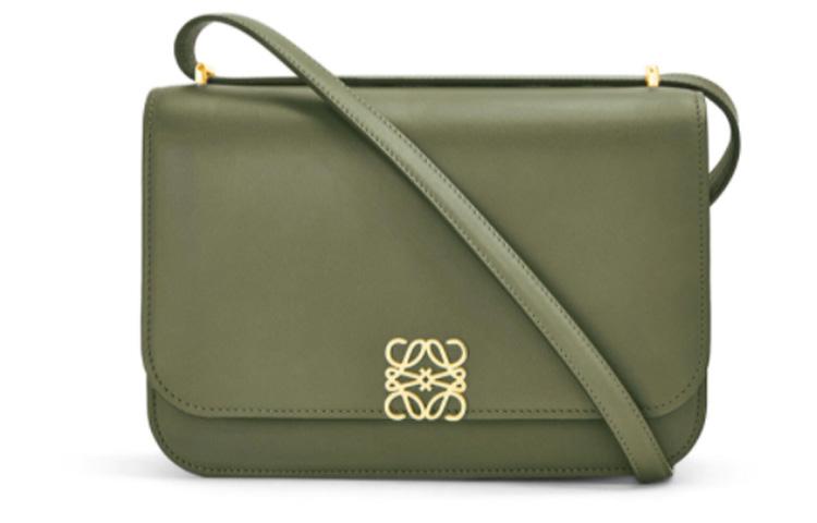 Loewe Loewe Goya Cow Leather Shoulder Bag Crossbody Bag Medium Size Women's Candy Color Avocado Green