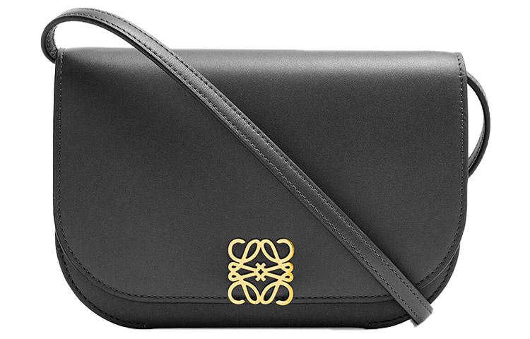 Loewe Loewe Goya Smooth Finish Cow Leather Handheld Shoulder Bag Crossbody Bag Mini Women's Black