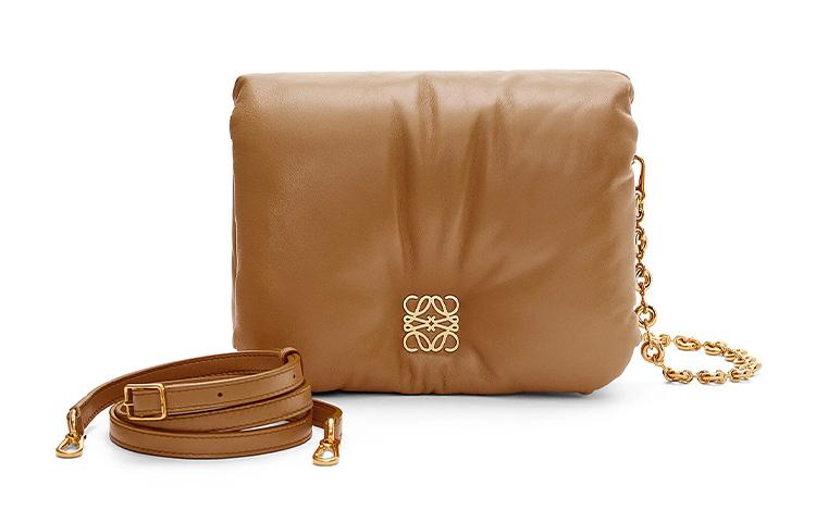 Loewe Loewe Goya Bright Nappa Sheepskin Handbag, Shoulder Bag, Crossbody Bag Regular Women's Oak Brown