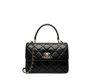 Buy Chanel Mini Flap Bag With Handles In Lambskin With Gold Metal Black at Sasom – Authentic and Ready to Ship