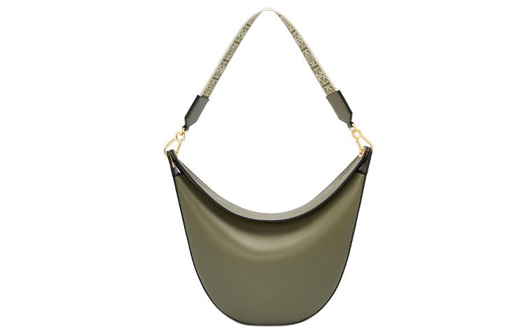 Loewe Loewe Luna Cow Leather With Fabric Shoulder Bag, Handbag, Shoulder Bag Women's Avocado Green