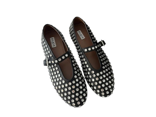 Alaia Alaia Leather Ballet Flats Black (Women'S) - view 2
