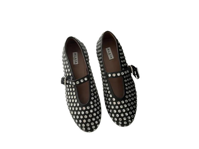 Alaia Alaia Leather Ballet Flats Black (Women'S) - view 3