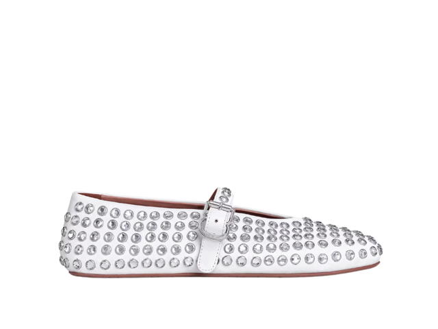 Alaia Alaia Strass Ballet Flats White (Women'S) - view 1