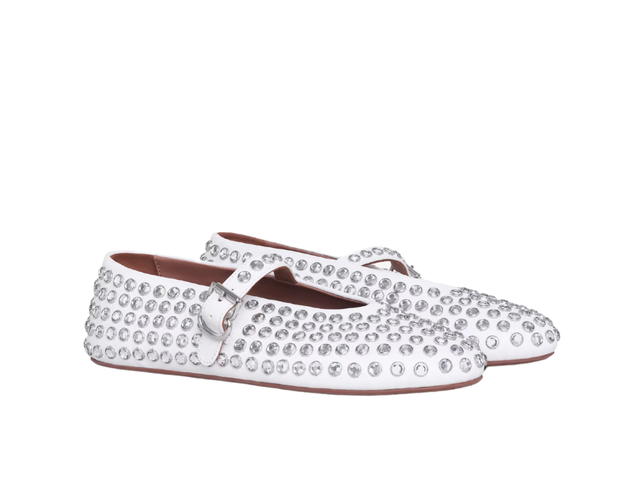 Alaia Alaia Strass Ballet Flats White (Women'S) - view 2