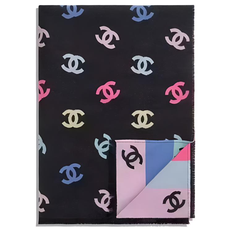 Chanel Chanel Knit Scarves Women's Multicolor