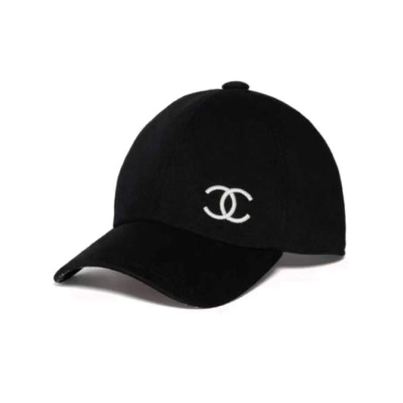 Chanel Chanel Cotton Baseball Caps Women's Black