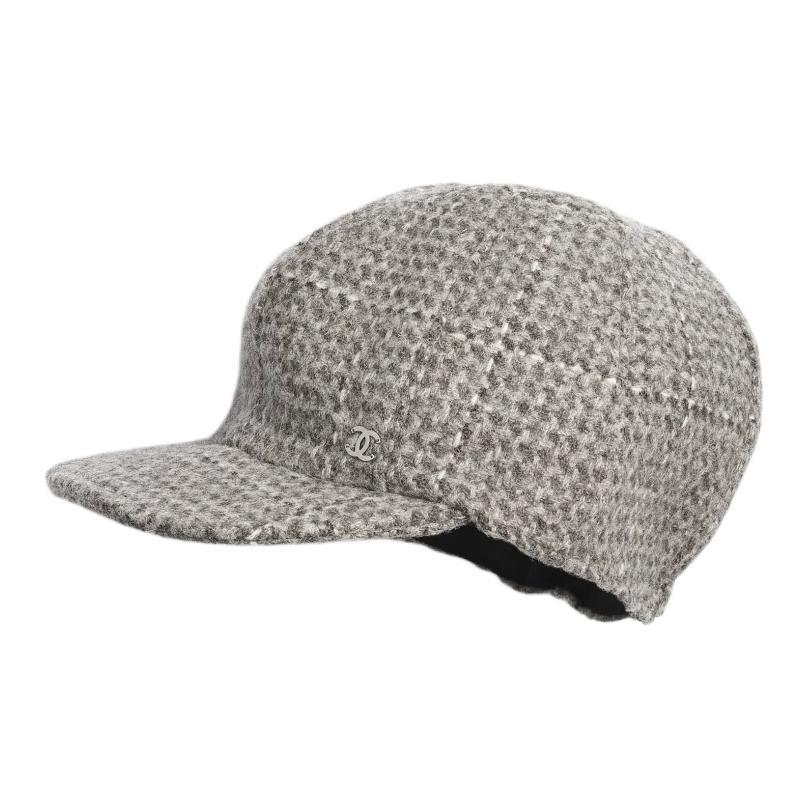 Chanel Chanel Metal Baseball Caps Women's Gray