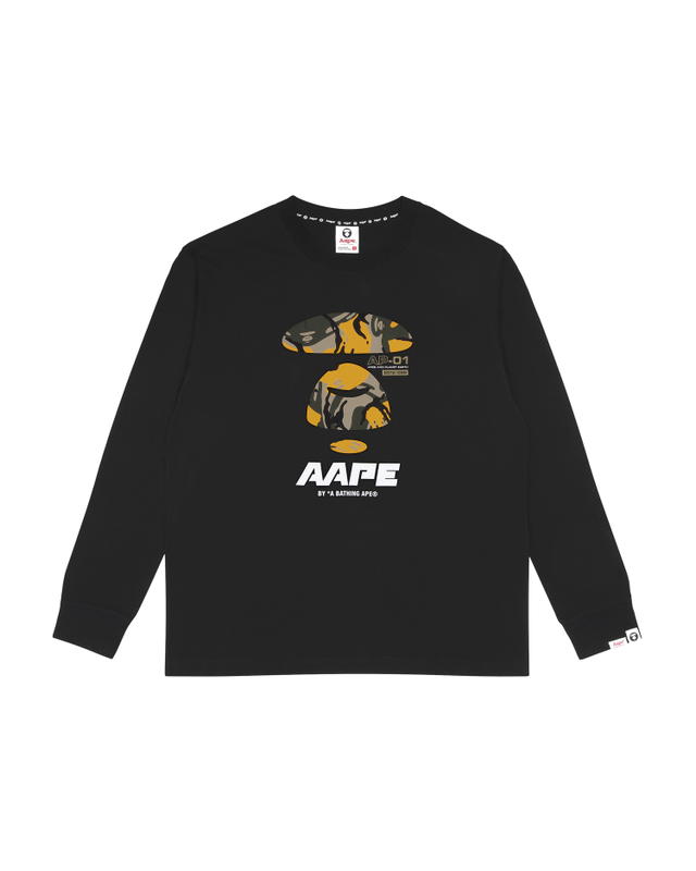 AAPE AAPE Long Sleeve Tee Black - view 1