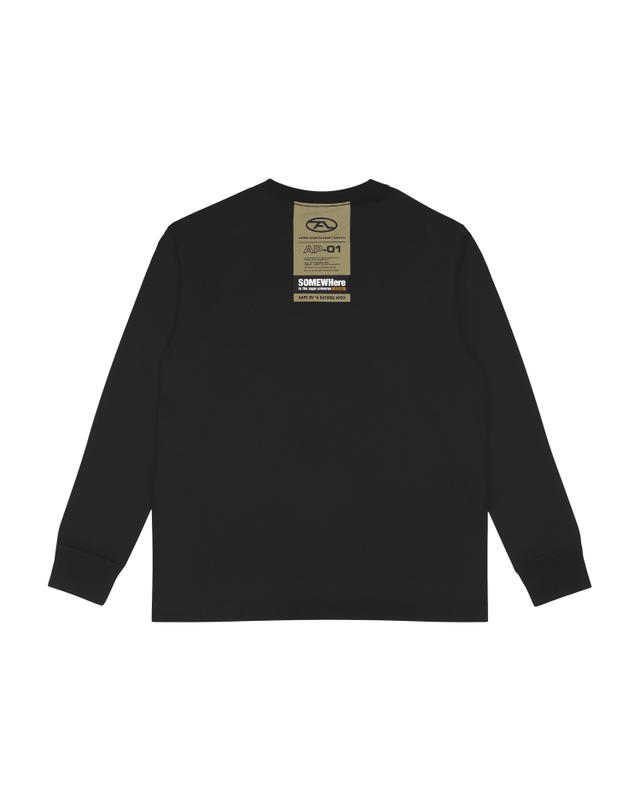 AAPE AAPE Long Sleeve Tee Black - view 2