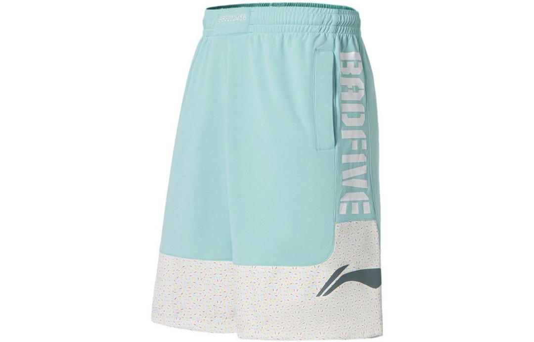 Li-Ning LiNing Badfive Casual Shorts Men's Lake Gray Blue