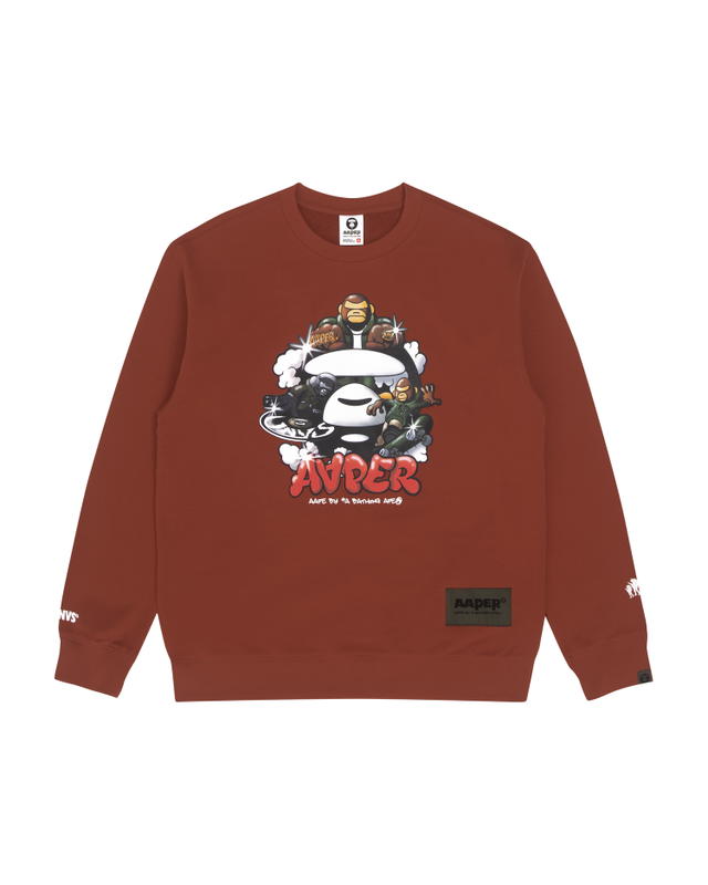 AAPE AAPE Sweat Shirt Orange - view 1