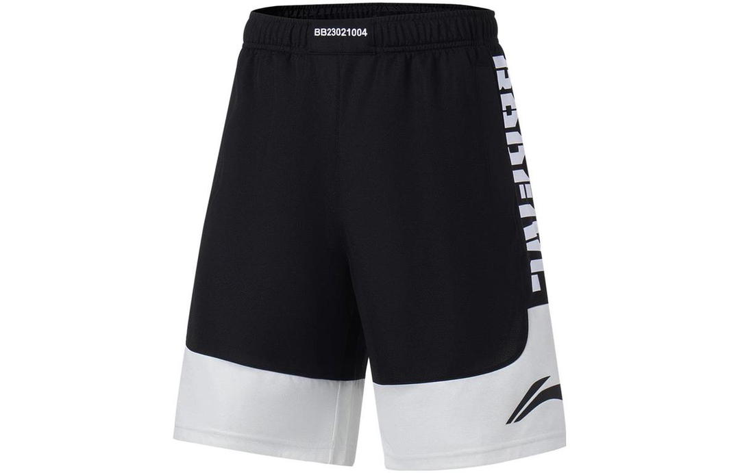 Li-Ning LINING Badfive Sports Shorts Men Black Ivory
