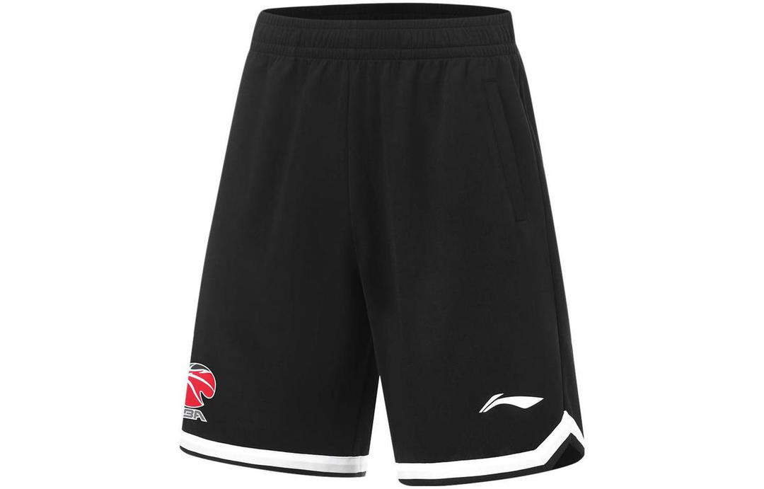 Li-Ning LiNing CBA Collection Basketball Collection Basketball Shorts Men's Black Standard White