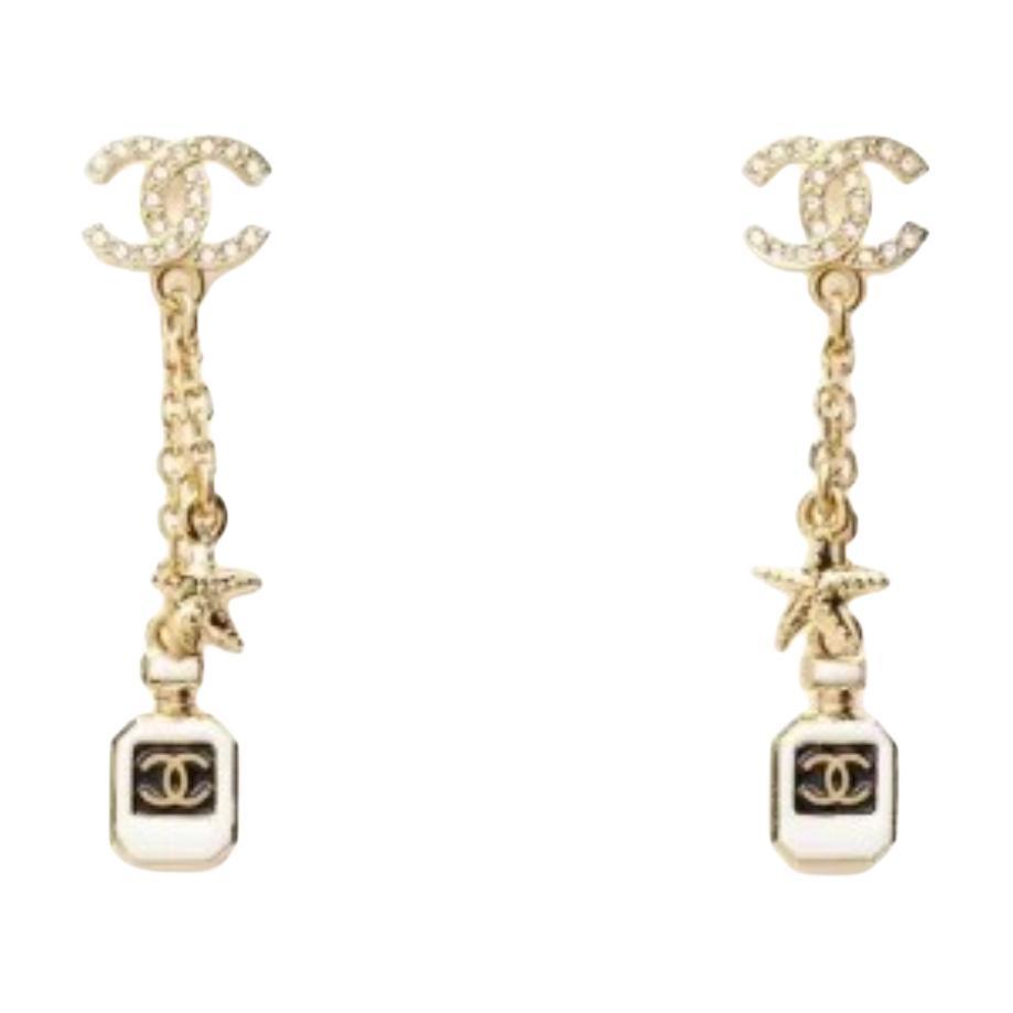 Chanel Chanel - Earrings Women's Gold/White