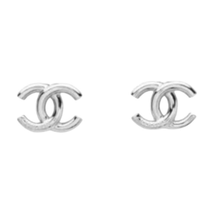 Chanel Chanel - Stud Earrings Unisex Silver
