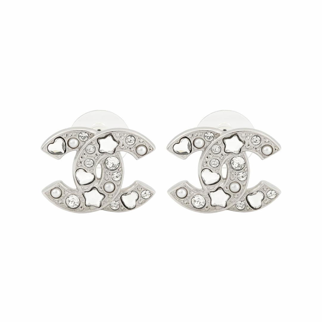 Chanel Chanel - Stud Earrings Unisex Silver