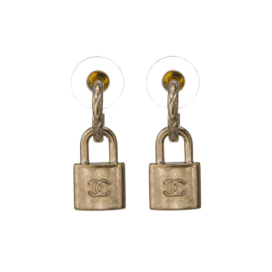 Chanel Chanel Earrings Women's Gold