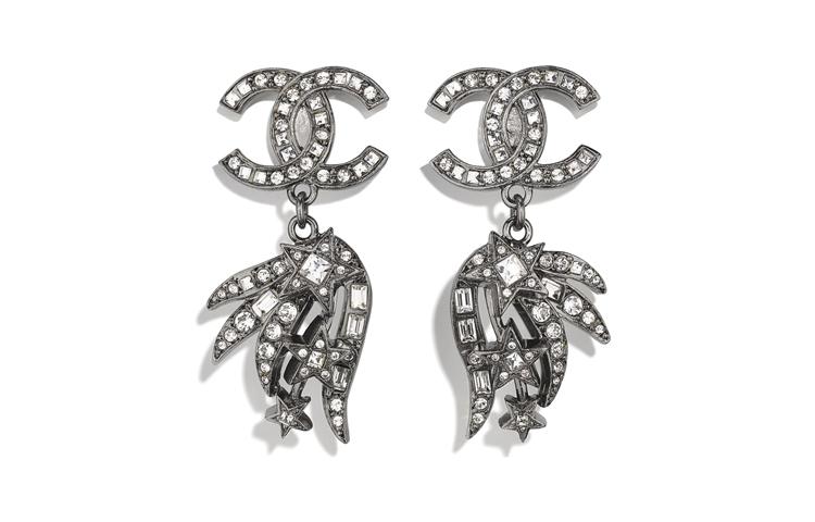 Chanel Chanel Earrings Women's Silver