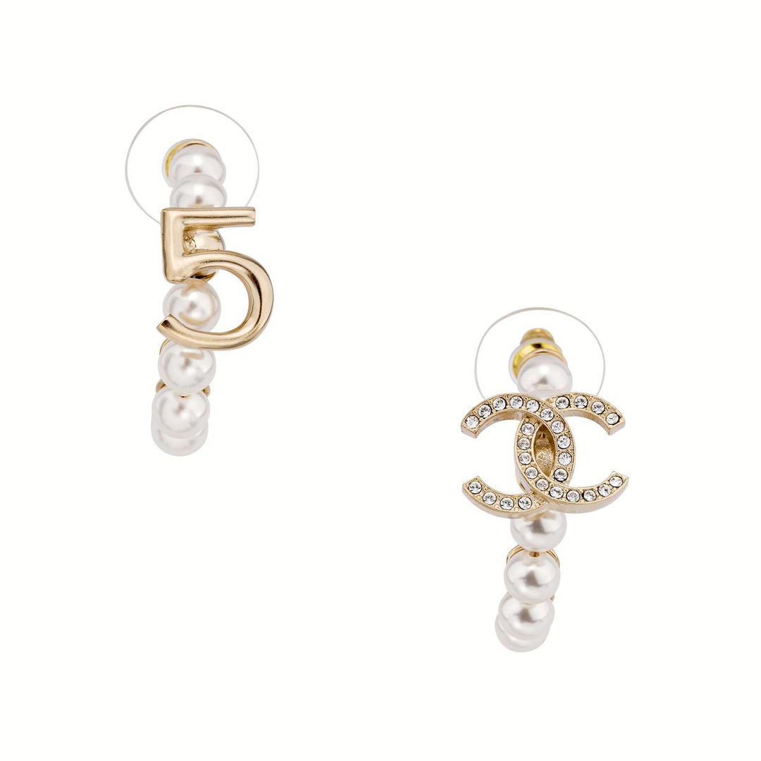 Chanel Chanel Earrings Women's Gold