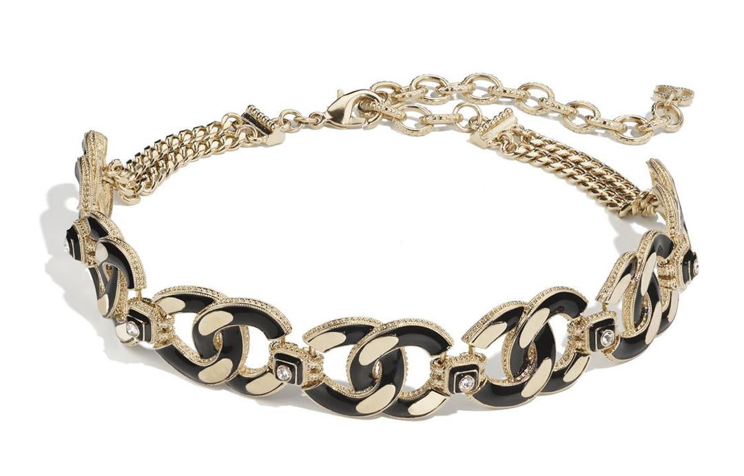 Chanel Chanel Necklaces Women's Gold Black