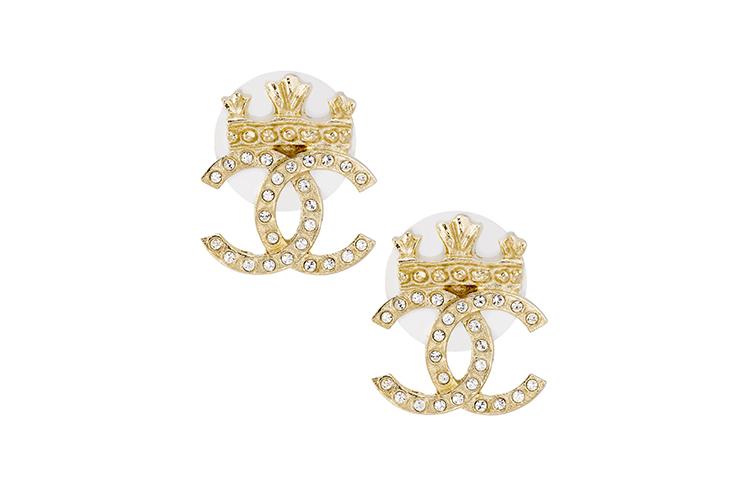 Chanel Chanel Metal Earrings Women's Gold
