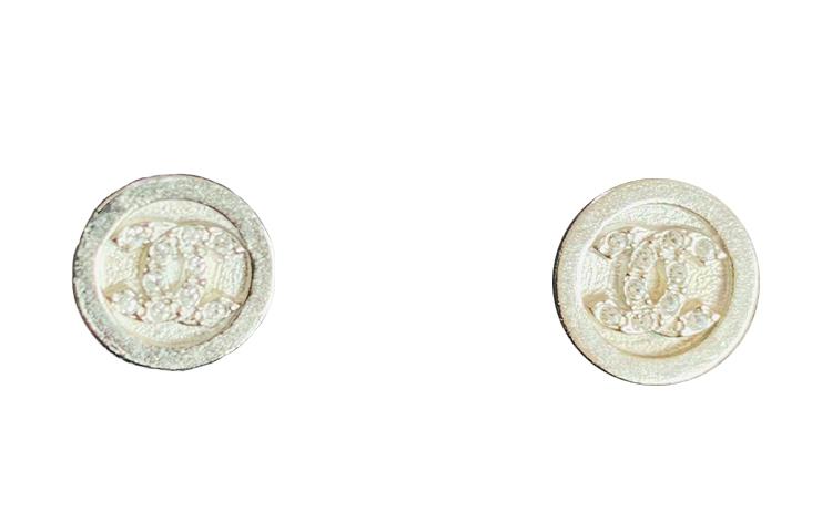Chanel Chanel Stud Earrings Women's Gold