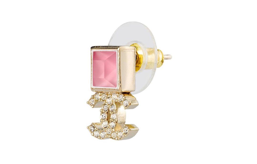 Chanel Chanel Earrings Women's Pink