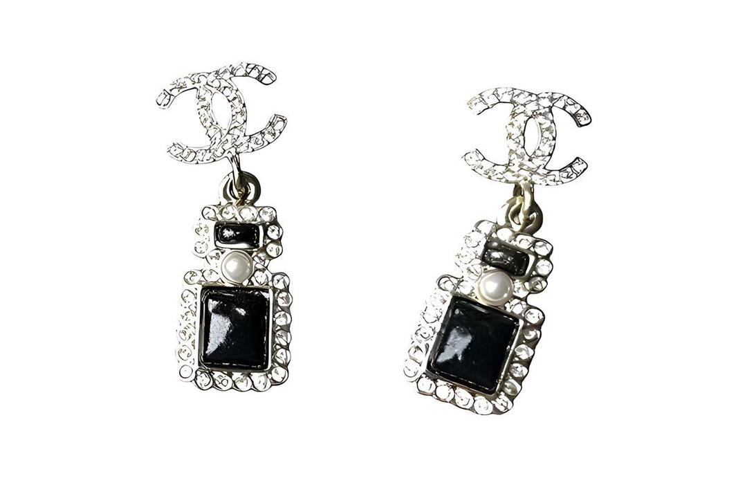 Chanel Chanel Earrings Women's Black