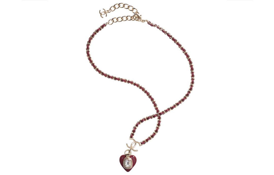 Chanel Chanel Necklaces Women's Red