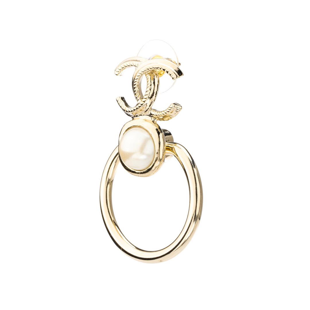 Chanel Chanel Earrings Women's Gold