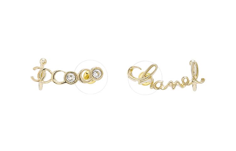Chanel Chanel Stud Earrings Women's Gold